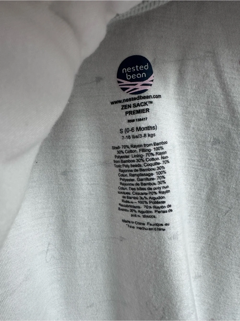 Nested Bean Zen Sack Premier Baby Sleep Sack Wearable Blanket Small